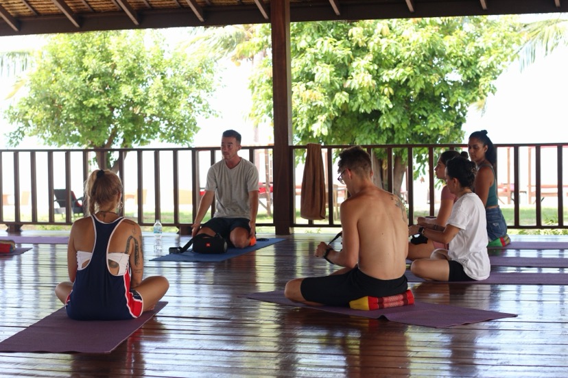 Private breathwork and ice bath workshop for a group in Koh Samui Thailand